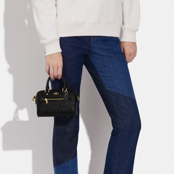 NWT Coach Outlet Mini Rowan Crossbody In Signature Leather - Picture 5 of 6